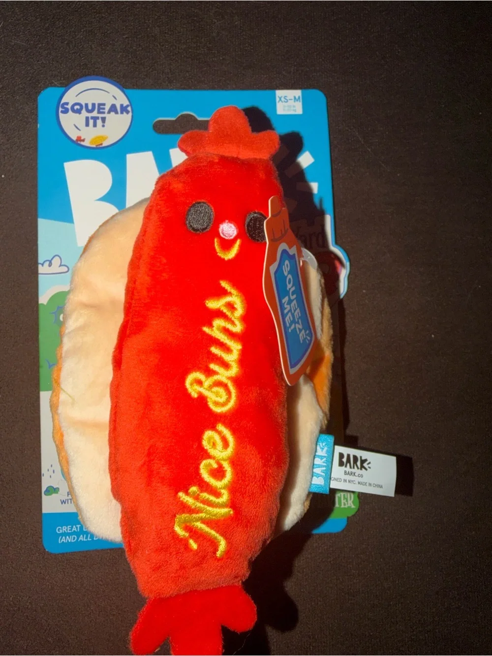 BARK Dog Tug & Squeak Toys - “Ok Boomer” & “Frank Flirter” NWT